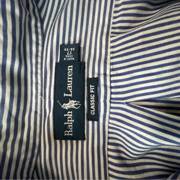 Ralph Lauren LS shirt Size 17 32/33 - Picture 10 of 10